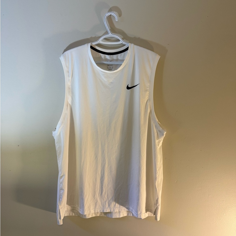 Nike Dri-FIT White and Black Shirt